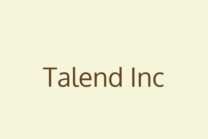 Technology Company Talend Inc