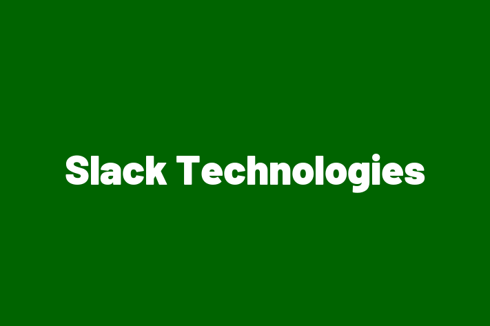 Technology Company Slack Technologies