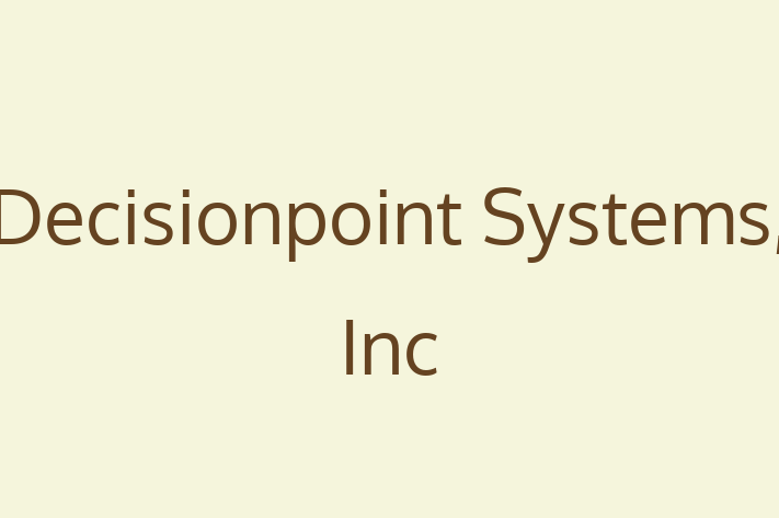 Digital Solutions Provider Decisionpoint Systems Inc