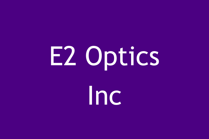 Digital Solutions Provider E2 Optics Inc