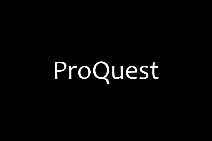 Digital Solutions Provider ProQuest