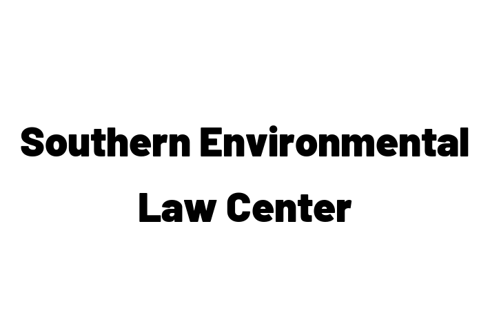 Employee Resource Management Southern Environmental Law Center