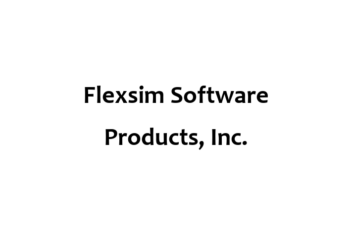 Software House Flexsim Software Products Inc.