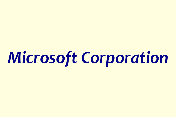 Tech Firm Microsoft Corporation