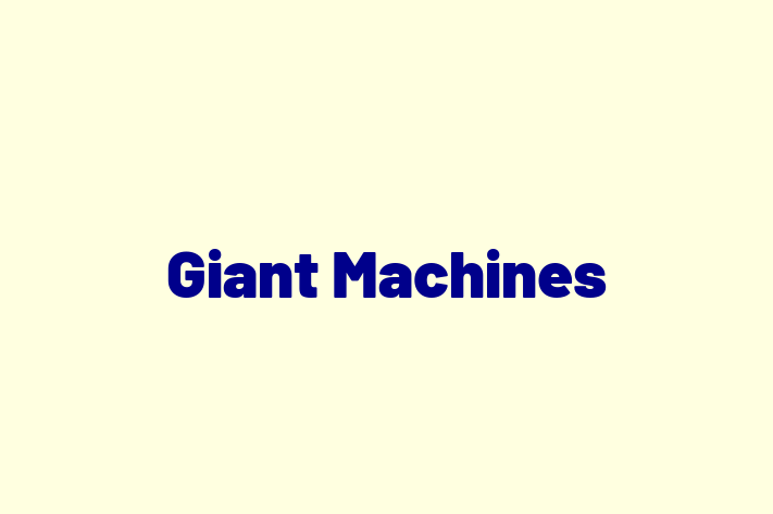 Tech Solutions Company Giant Machines