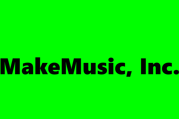 Technology Company MakeMusic Inc.