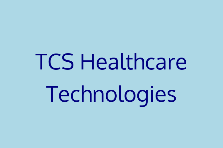 Application Development Company TCS Healthcare Technologies