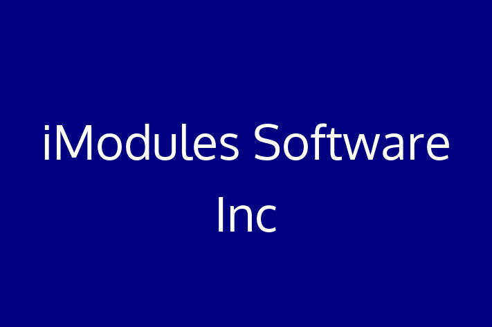 Software Consultancy iModules Software Inc