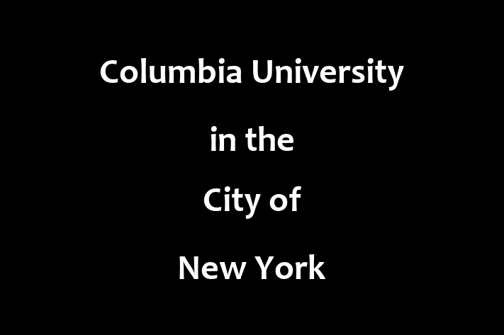 Employee Relations Columbia University in the City of New York