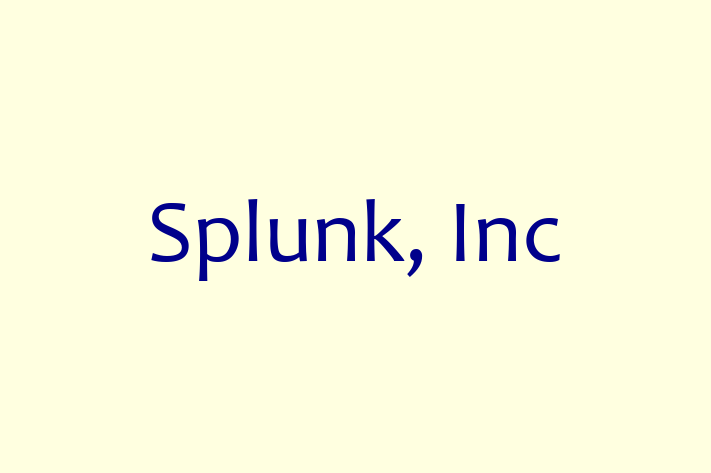 Technology Company Splunk Inc