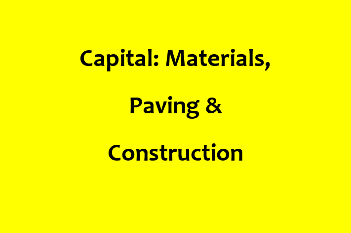 HR Administration Capital Materials Paving Construction