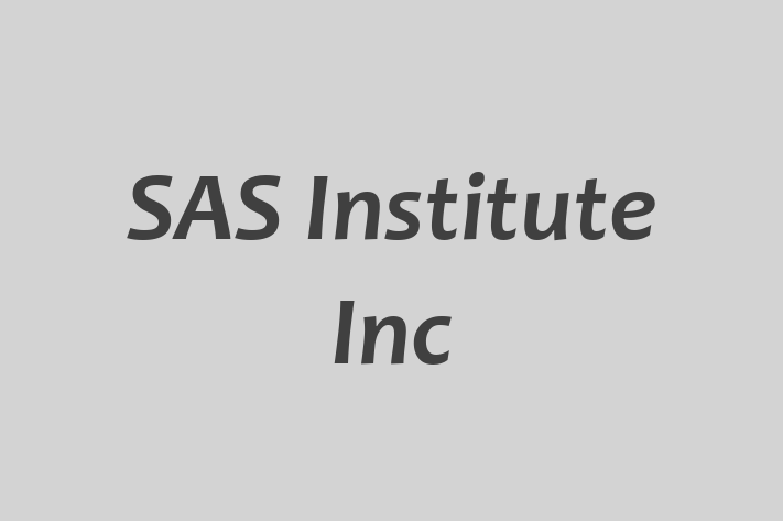 Software Services Company SAS Institute Inc