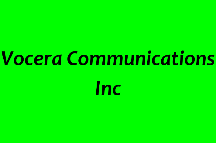 Technology Company Vocera Communications Inc