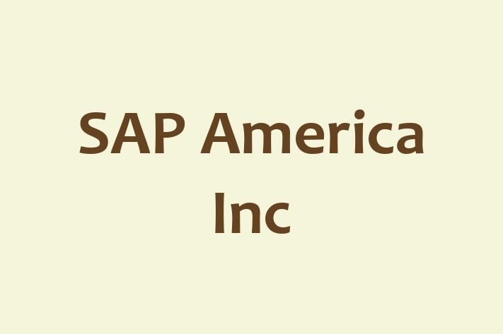 Digital Solutions Provider SAP America Inc