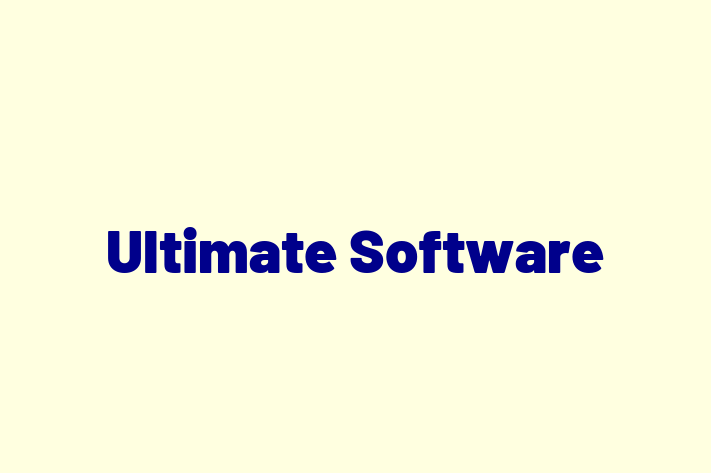 Technology Solutions Firm Ultimate Software