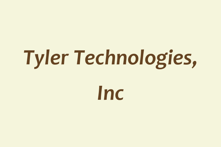 Digital Solutions Provider Tyler Technologies Inc