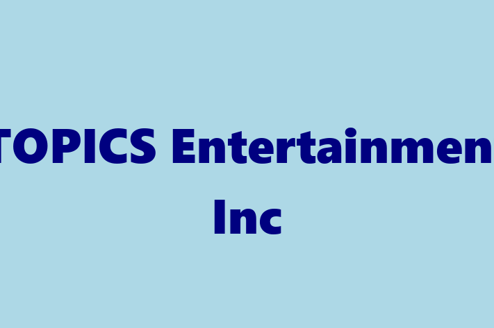 Software Firm TOPICS Entertainment Inc