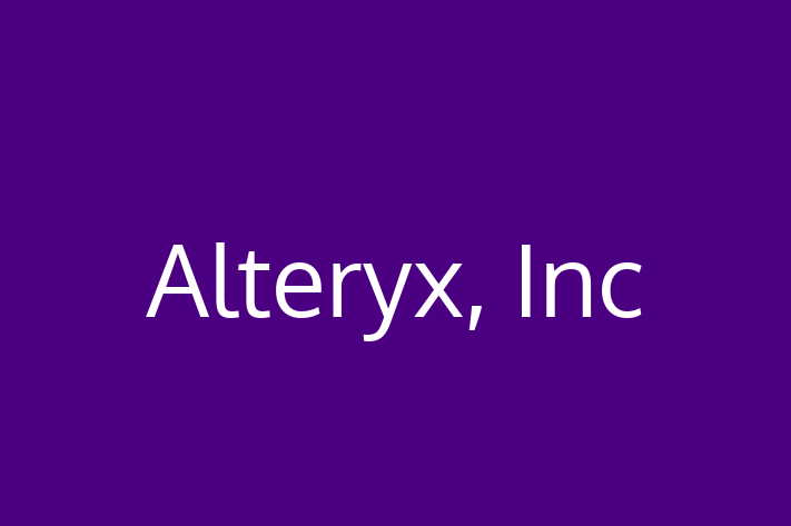 Software Engineering Company Alteryx Inc