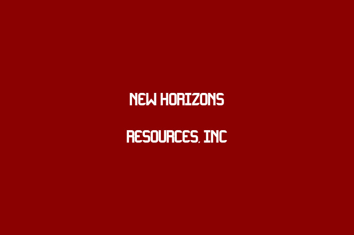 HR Administration New Horizons Resources Inc