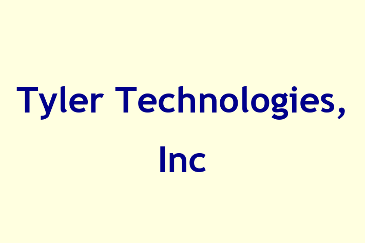 Software Engineering Company Tyler Technologies Inc