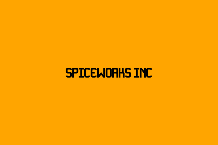 Tech Solutions Company Spiceworks Inc