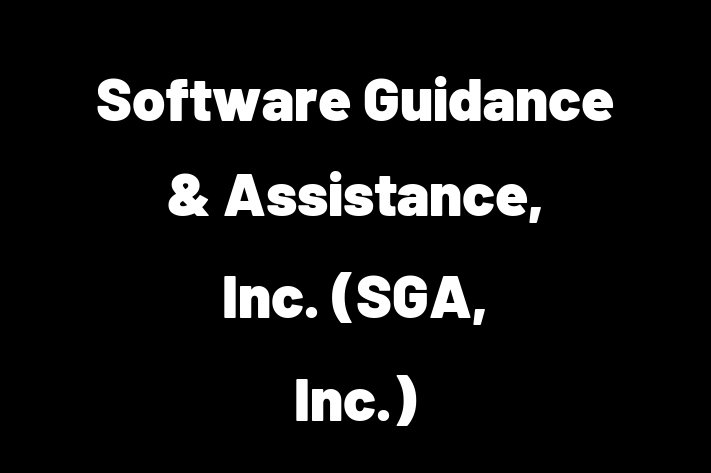 Human Capital Management Software Guidance  Assistance Inc. SGA Inc.