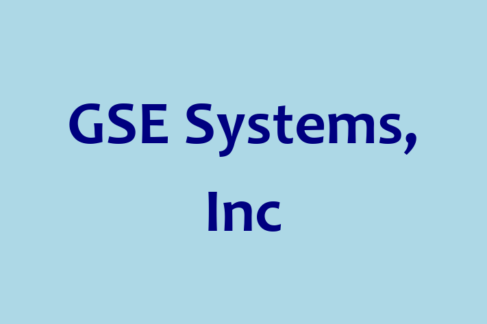 Digital Solutions Provider GSE Systems Inc