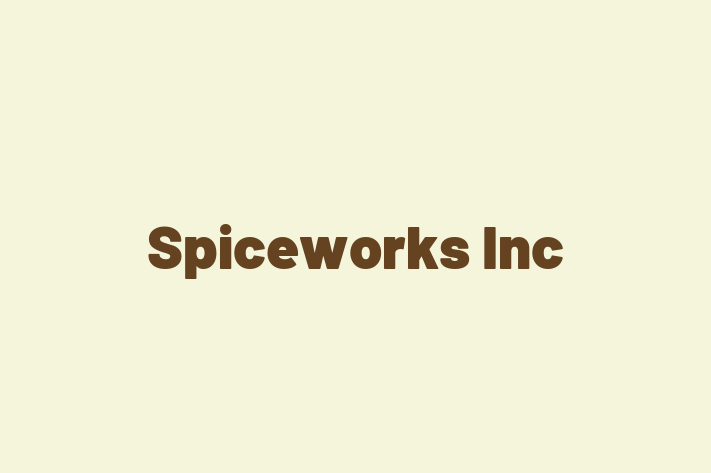 Application Development Company Spiceworks Inc