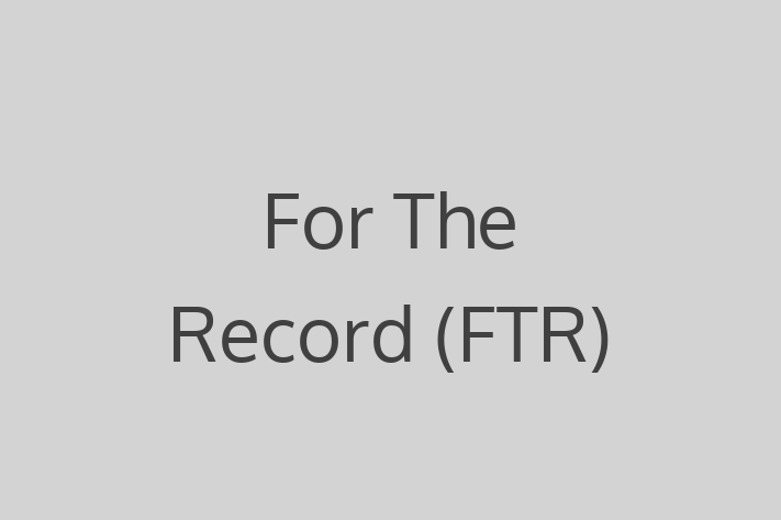 Software House For The Record FTR