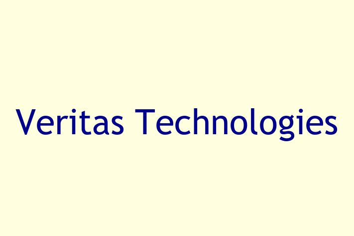 Software Solutions Provider Veritas Technologies