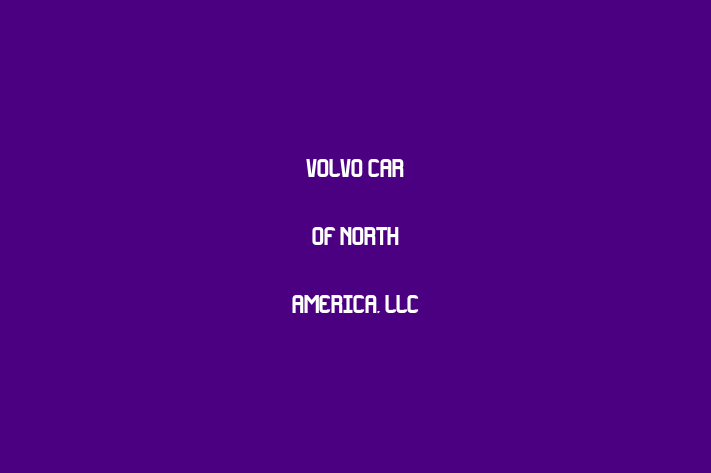 Human Resource Management Volvo Car of North America LLC