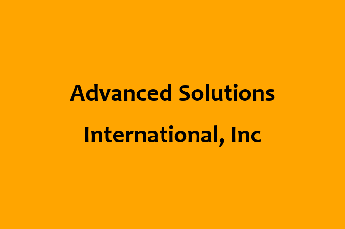 Technology Solutions Firm Advanced Solutions International Inc