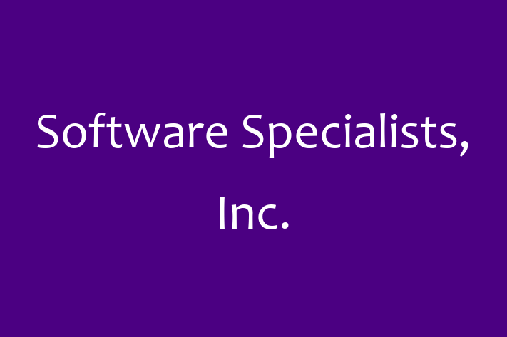 Software Development Firm Software Specialists Inc.