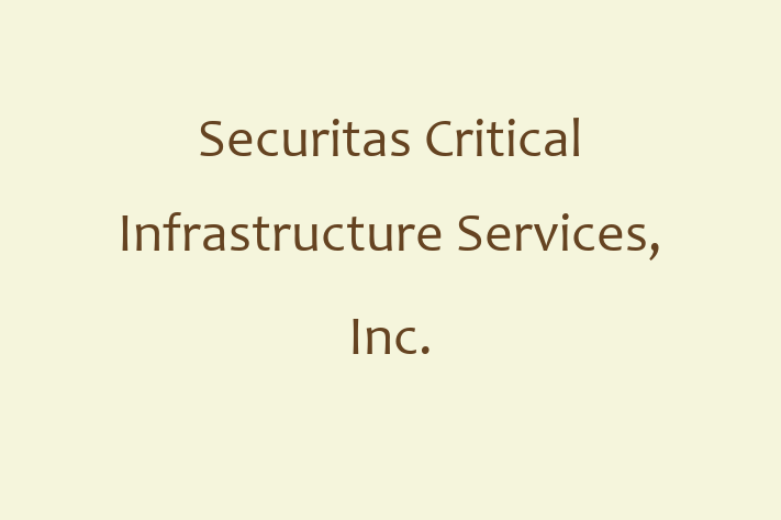 Software Engineering Company Securitas Critical Infrastructure Services Inc.