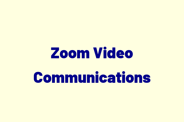 Software Consultancy Zoom Video Communications