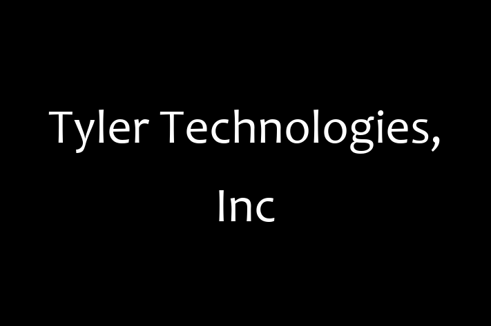 Software Solutions Provider Tyler Technologies Inc