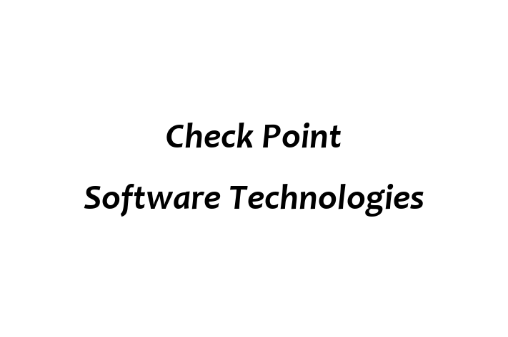 Software Solutions Provider Check Point Software Technologies