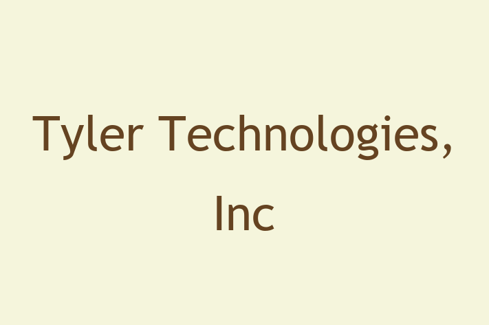 Software Engineering Company Tyler Technologies Inc