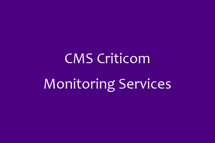 Tech Solutions Company CMS   Criticom Monitoring Services