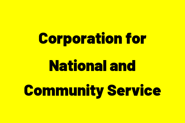 HR Administration Corporation for National and Community Service