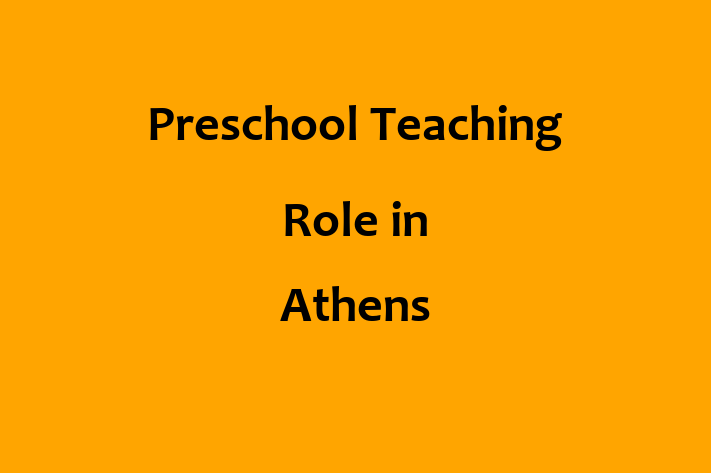 Preschool Teaching Role in Athens