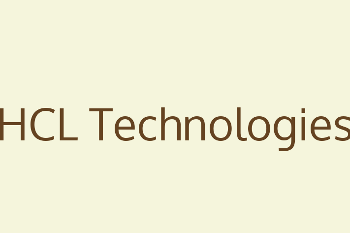 Software Solutions Provider HCL Technologies