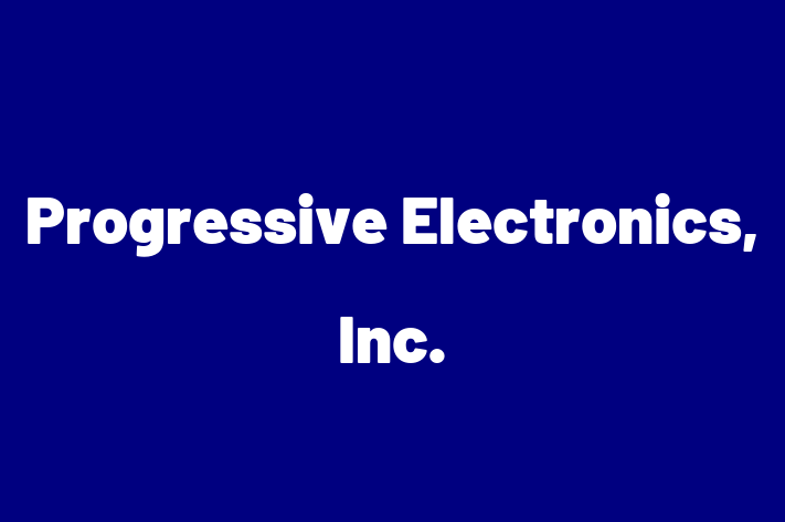 Tech Solutions Company Progressive Electronics Inc.