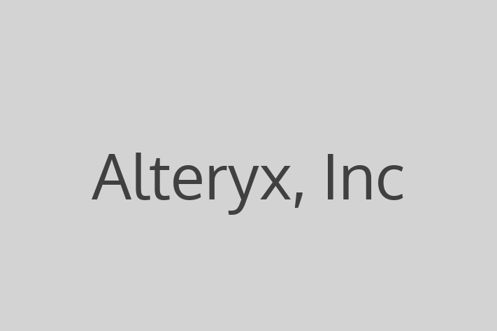 Software Development Company Alteryx Inc