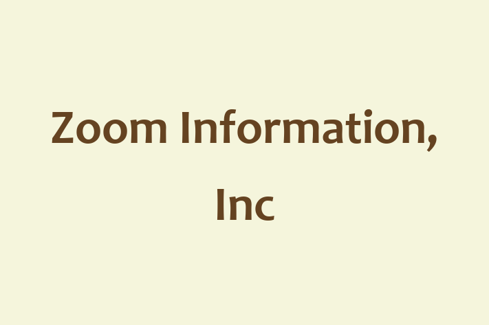 Tech Solutions Company Zoom Information Inc