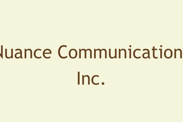 Software House Nuance Communications Inc.