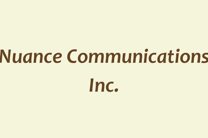 Software House Nuance Communications Inc.