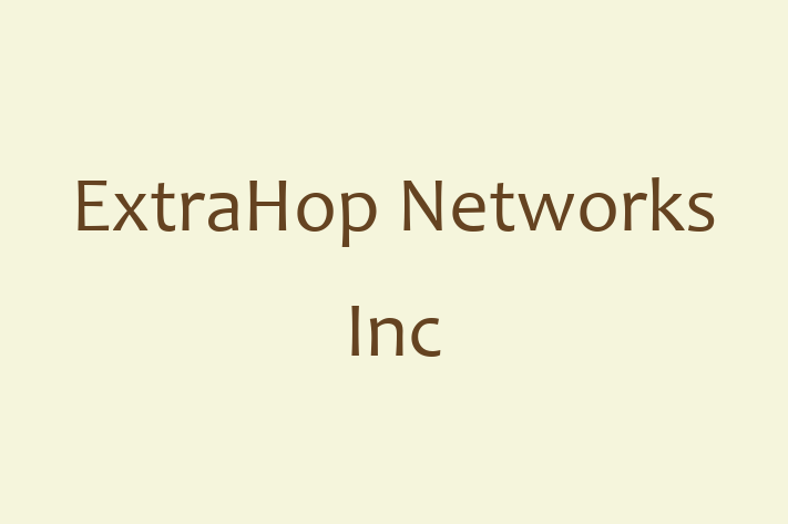 Software House ExtraHop Networks Inc