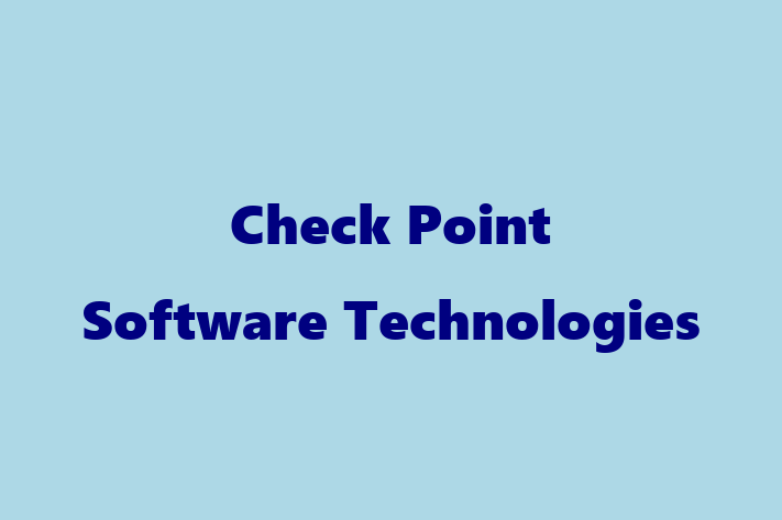 Software Firm Check Point Software Technologies