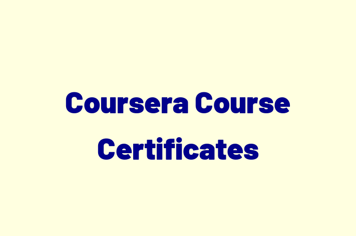 Technology Solutions Firm Coursera Course Certificates